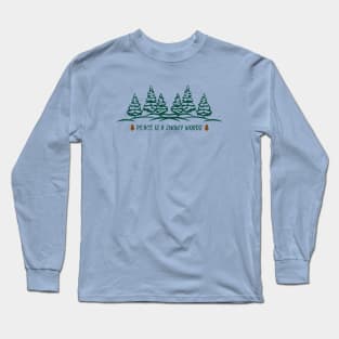 Peace is a Snowy Woods Long Sleeve T-Shirt